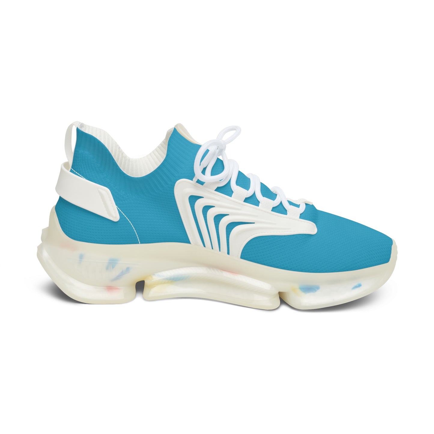 Turquoise Mesh Women's Sneakers — Lightweight Breathable Athletic Shoes