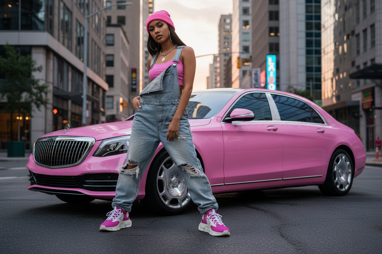 Pink Mesh Women's Sneakers — Lightweight Breathable Athletic Shoes