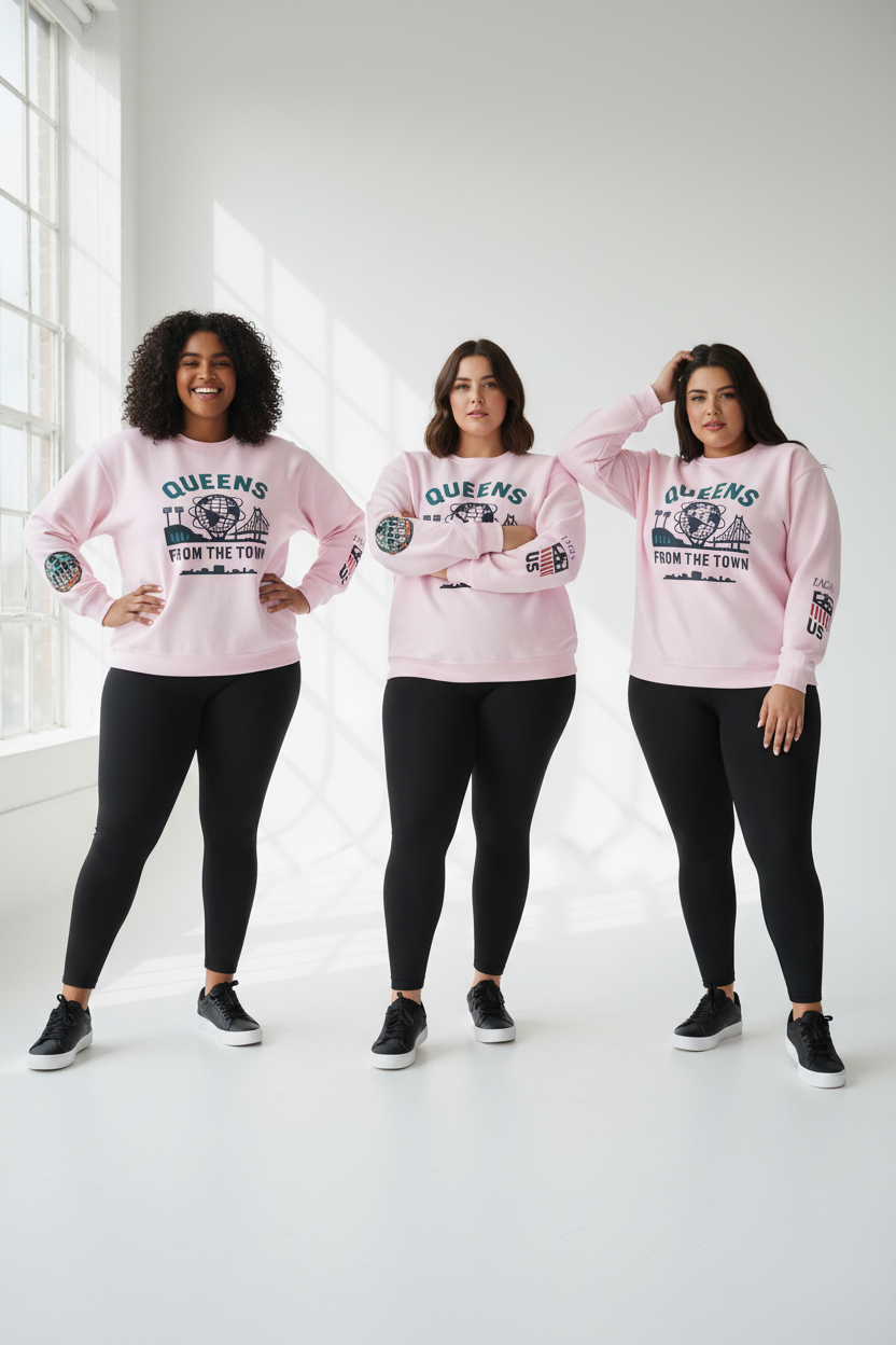 Queens From The Town Crewneck Sweatshirt — NYC Borough Pride Pullover