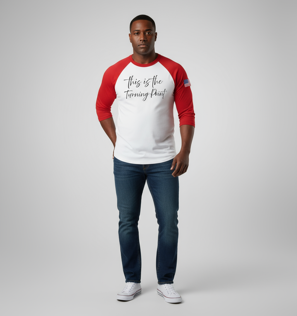 Charlie Kirk This is the turning point Raglan Sleeve
