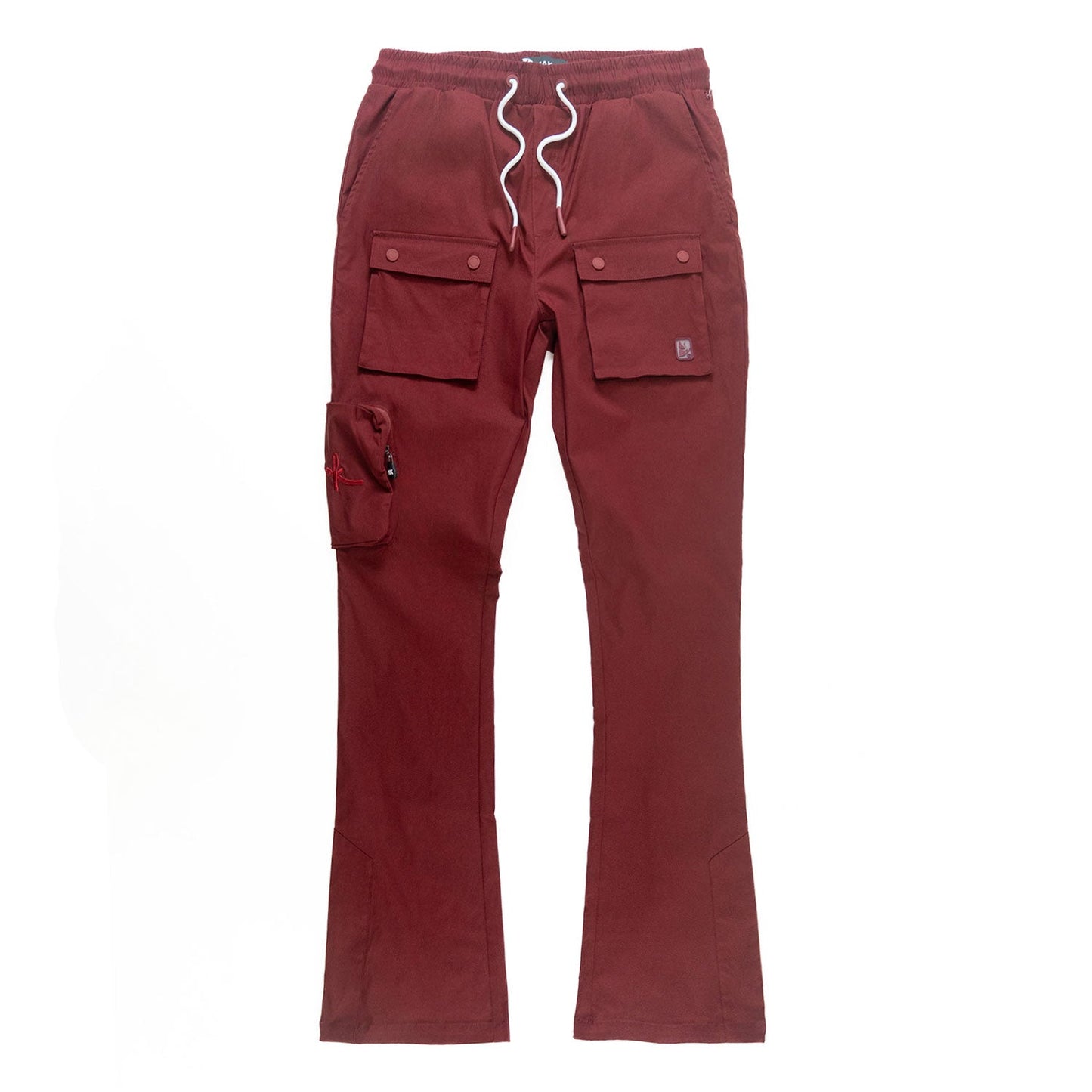 Sartoni Nylon Stacked Pants - Burgundy