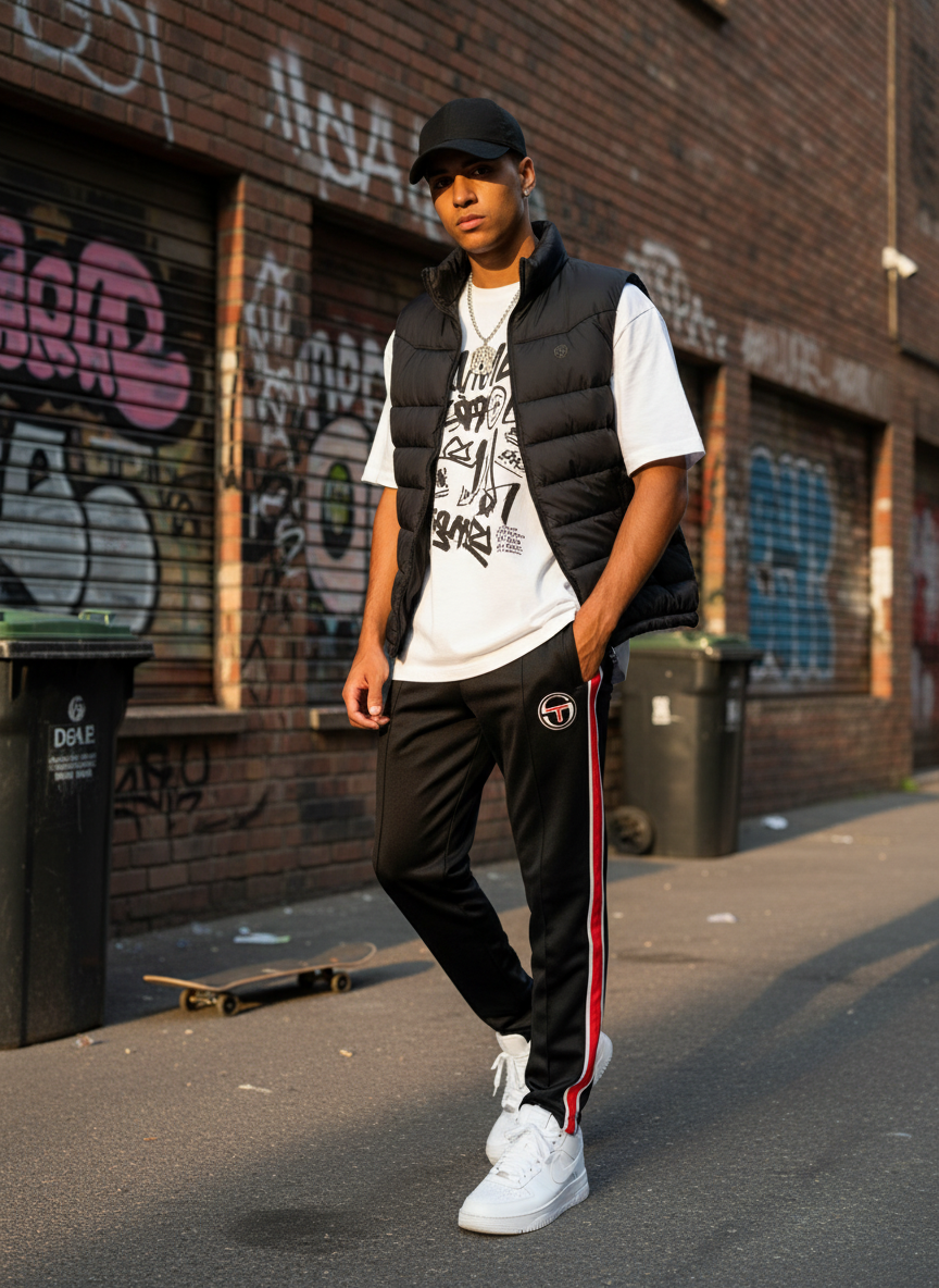 Monte Track Pant- Black