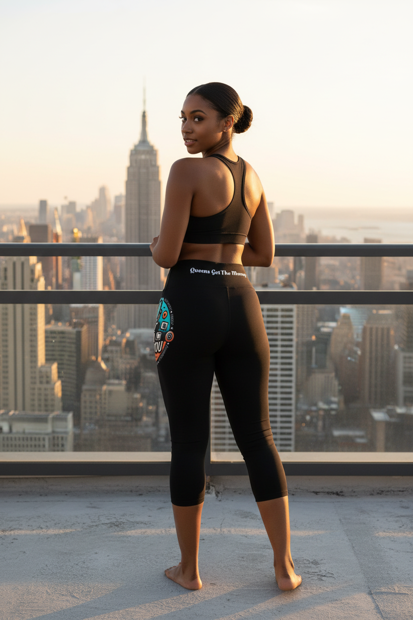 I Aint Gonna Hold You - Capri Leggings logo print