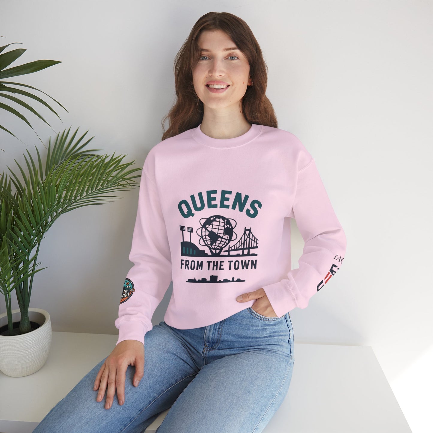 Queens From The Town Crewneck Sweatshirt — NYC Borough Pride Pullover