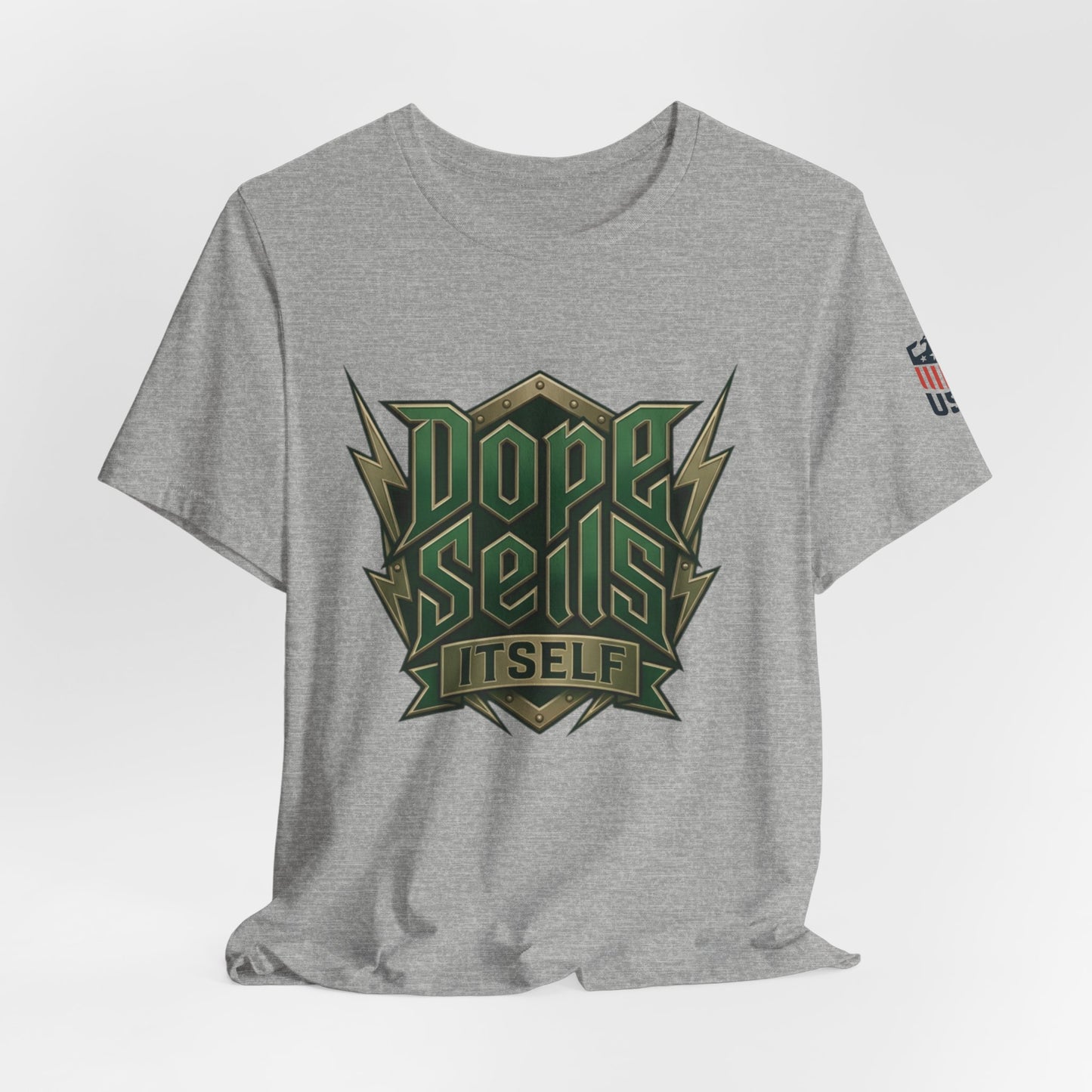 Dope Sells Itself Tee — Retro Camo Graphic T-Shirt