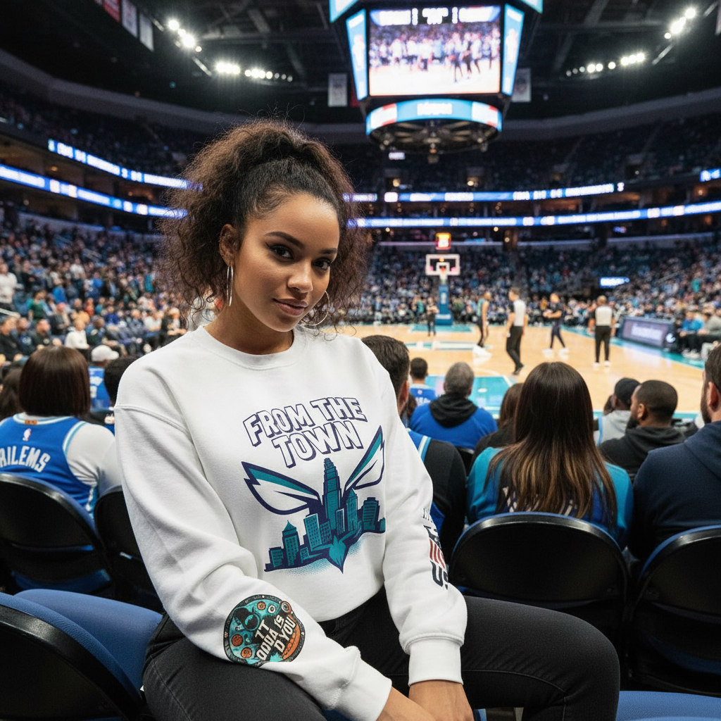 Charlotte From The Town Crewneck Sweatshirt — Queen City Pride Pullover