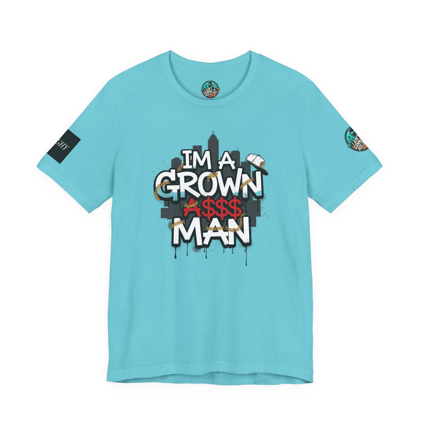 Grown Ass Man 2.0 Graphic Tee — Funny Urban Slang T‑Shirt