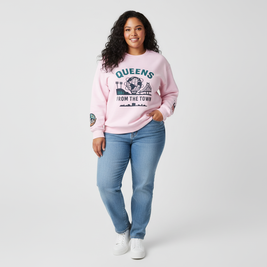 Queens From The Town Crewneck Sweatshirt — NYC Borough Pride Pullover
