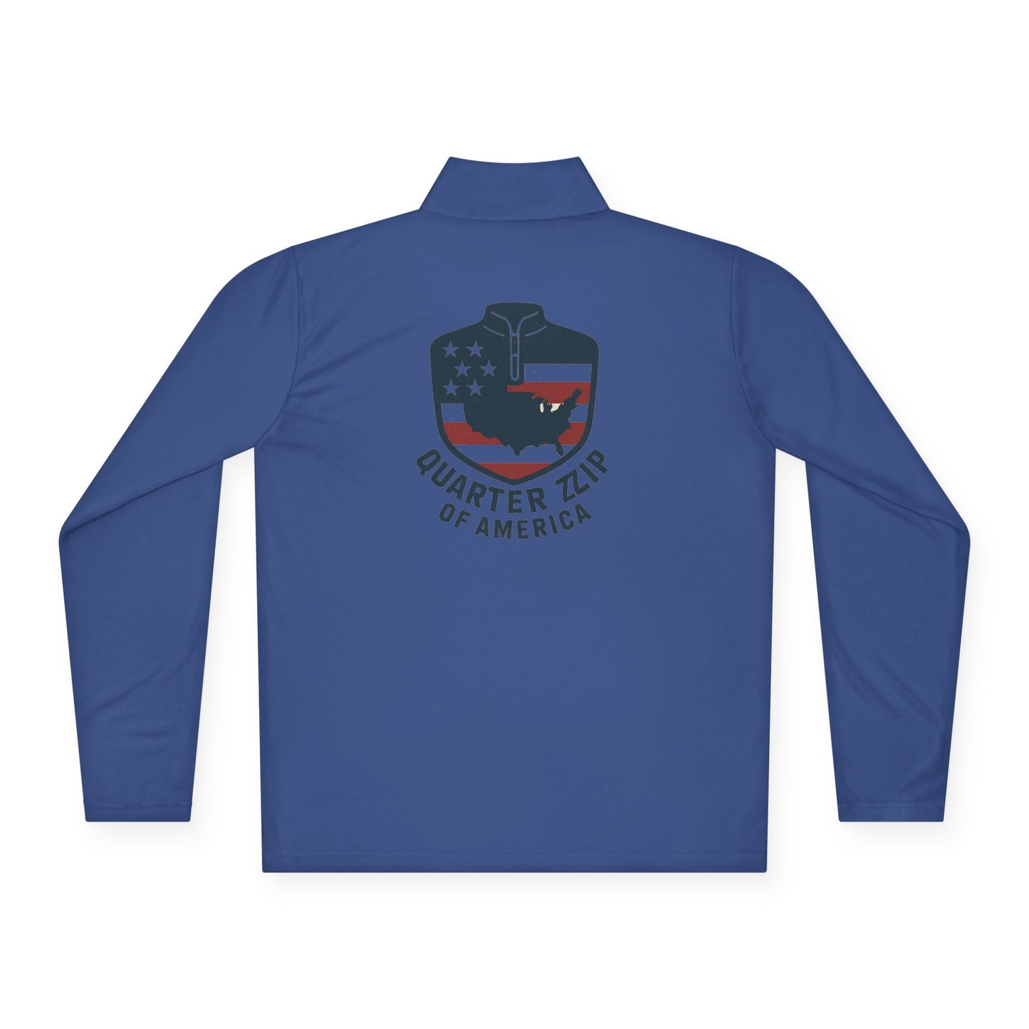 Quarter-Zip Pullover with logo prints