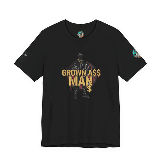 Grown Ass Man 3.0 Graphic Tee — Funny Urban Slang T‑Shirt