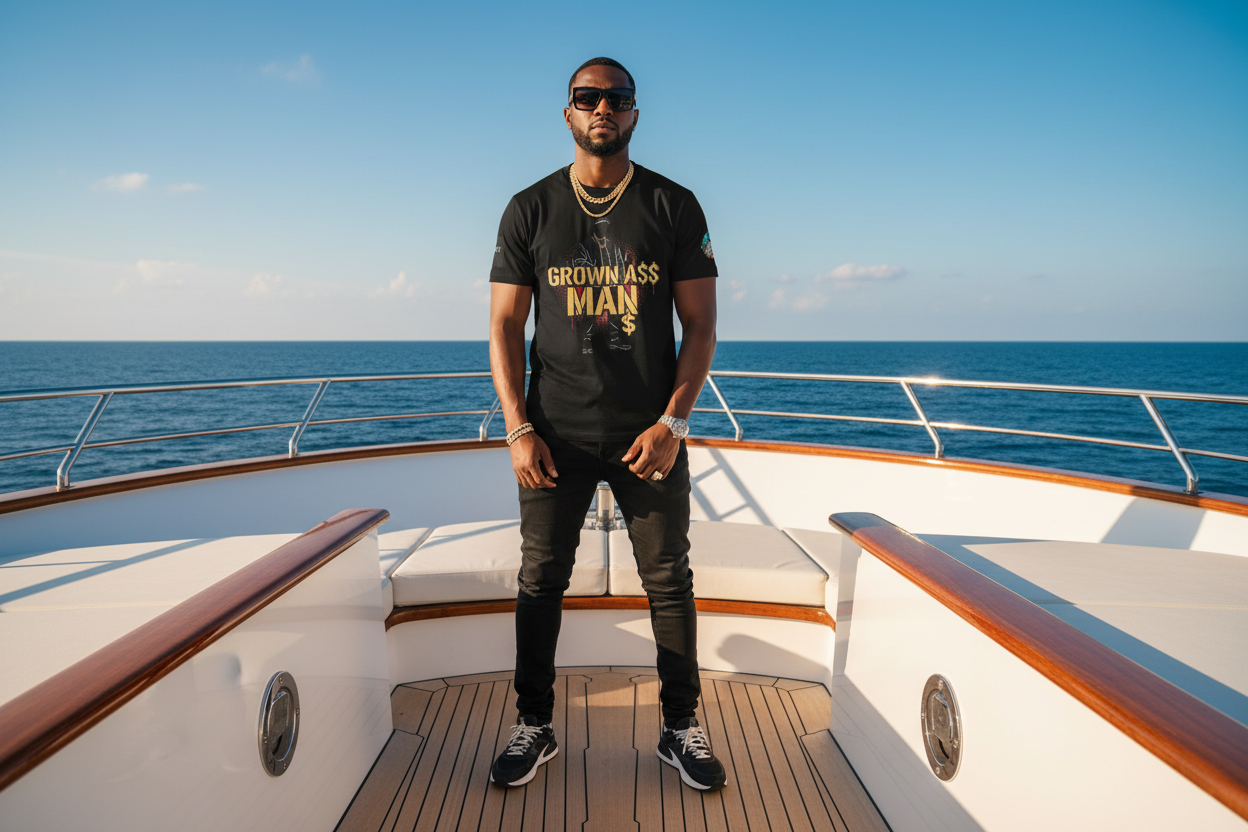 Grown Ass Man 3.0 Graphic Tee — Funny Urban Slang T‑Shirt