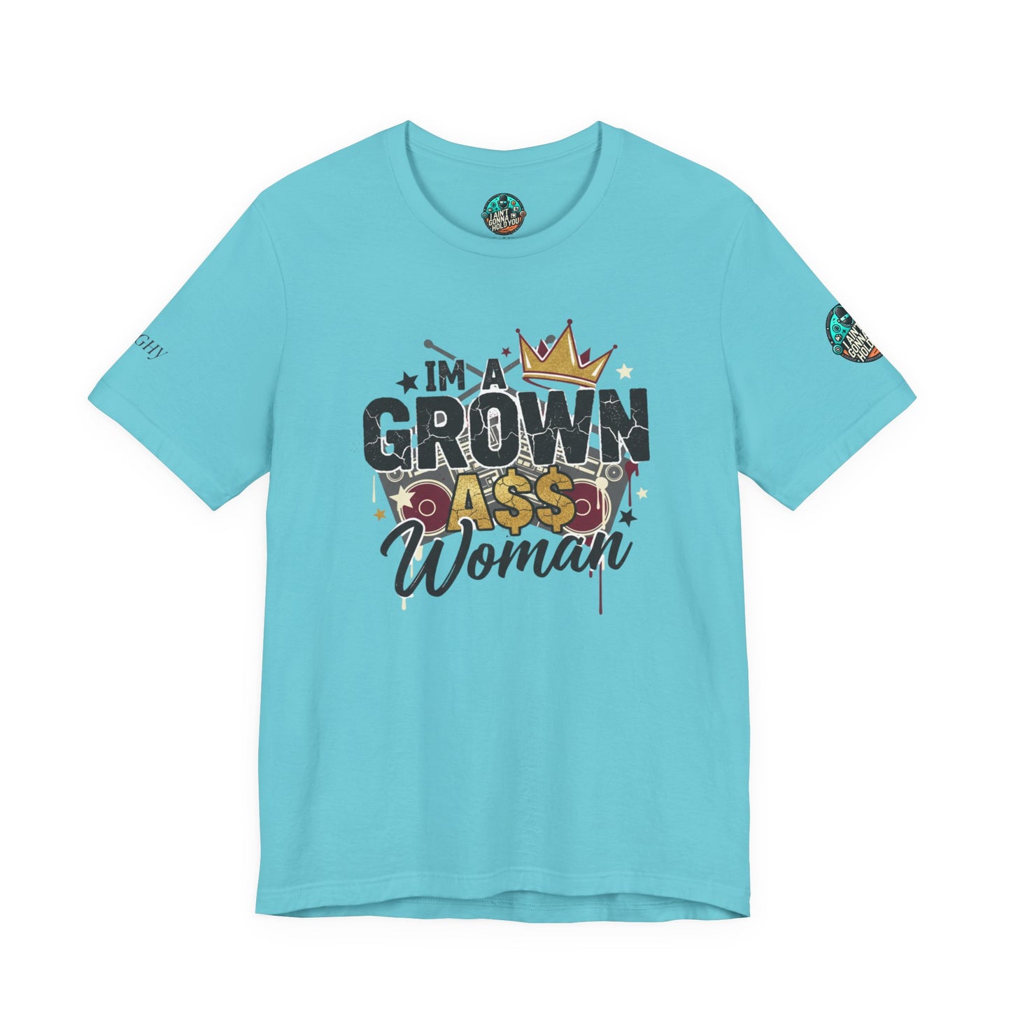 Grown Ass Woman Graphic Tee — Funny Urban Slang T‑Shirt