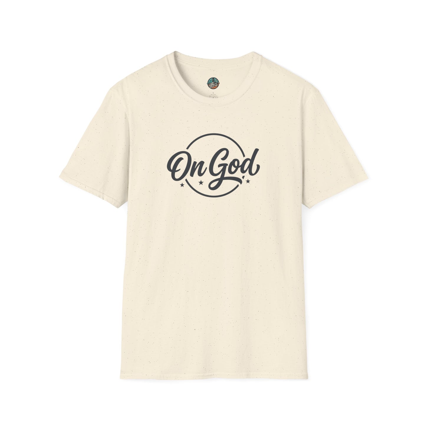 On God T-Shirt — Faith-Inspired Retro Script White Tee