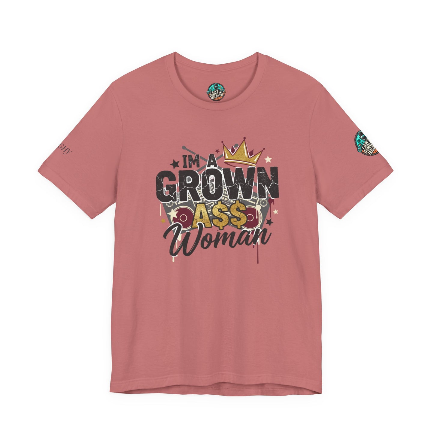 Grown Ass Woman Graphic Tee — Funny Urban Slang T‑Shirt