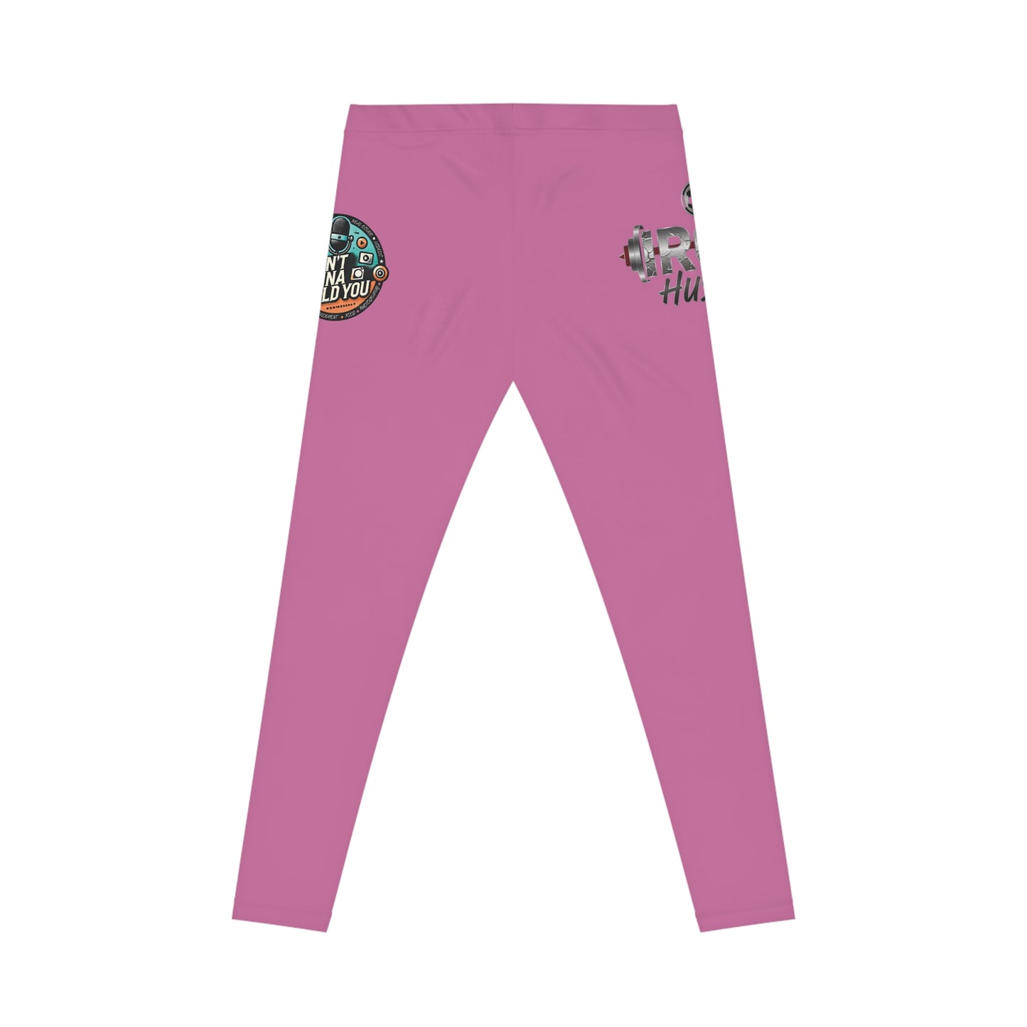Motivational Graphic Leggings — "Iron Hustle" Fitness Yoga Pants