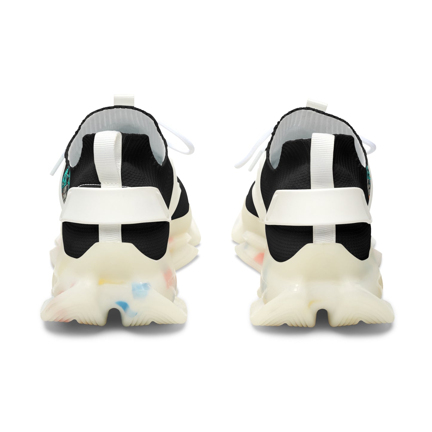 Black Mesh Women's Sneakers — Lightweight Breathable Athletic Shoes