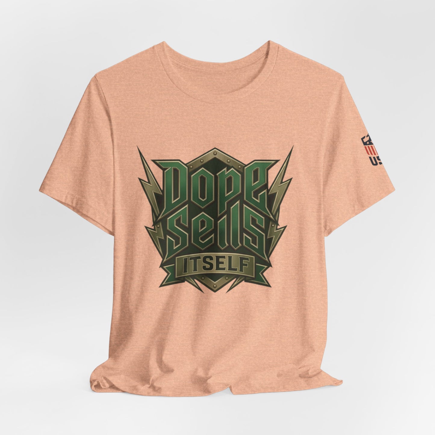 Dope Sells Itself Tee — Retro Camo Graphic T-Shirt