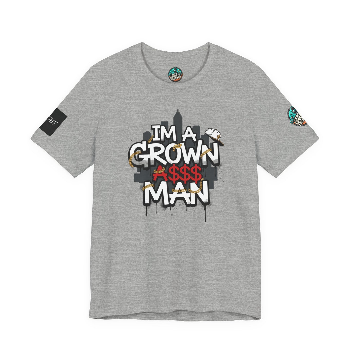 Grown Ass Man 2.0 Graphic Tee — Funny Urban Slang T‑Shirt