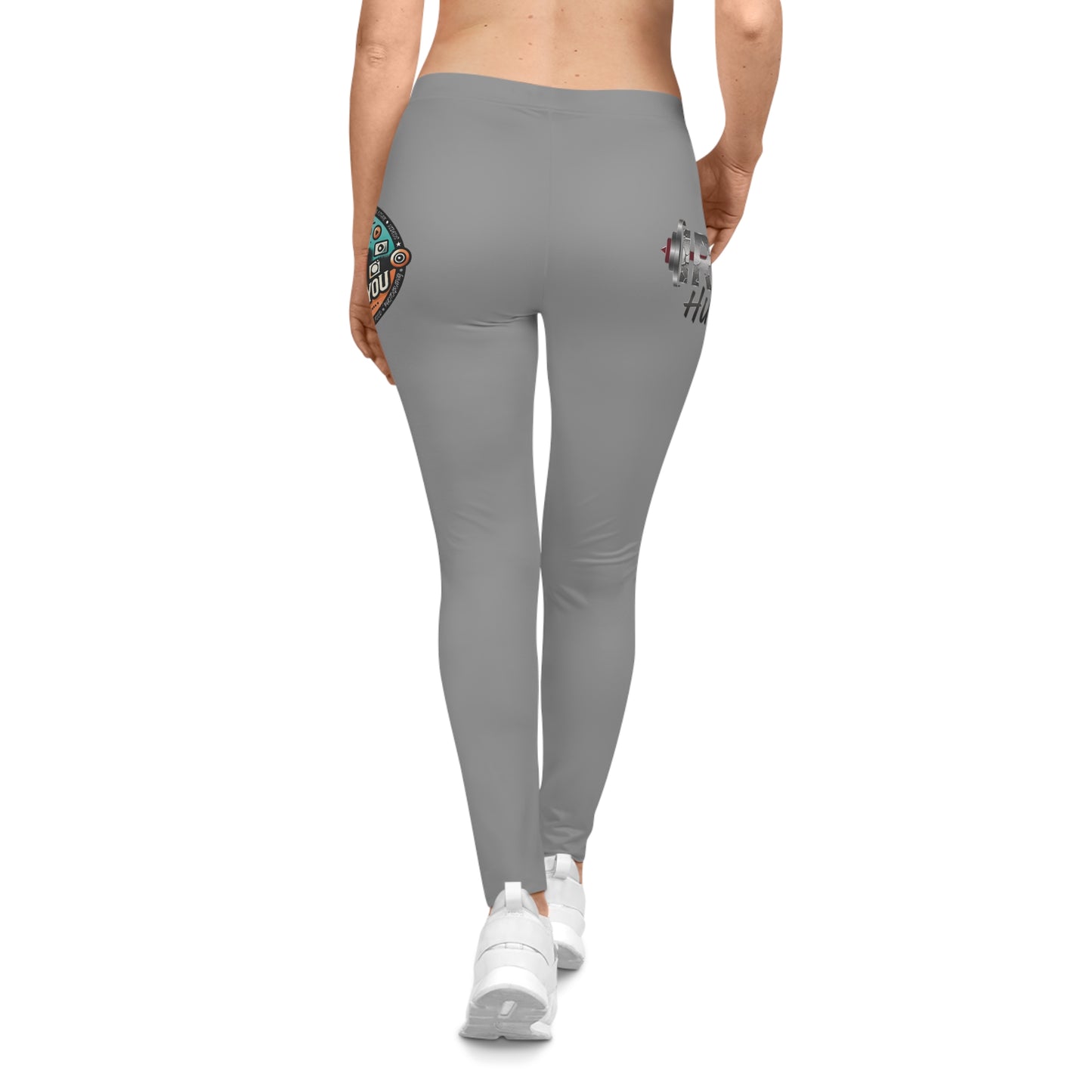 Motivational Graphic Leggings — "Iron Hustle" Fitness Yoga Pants