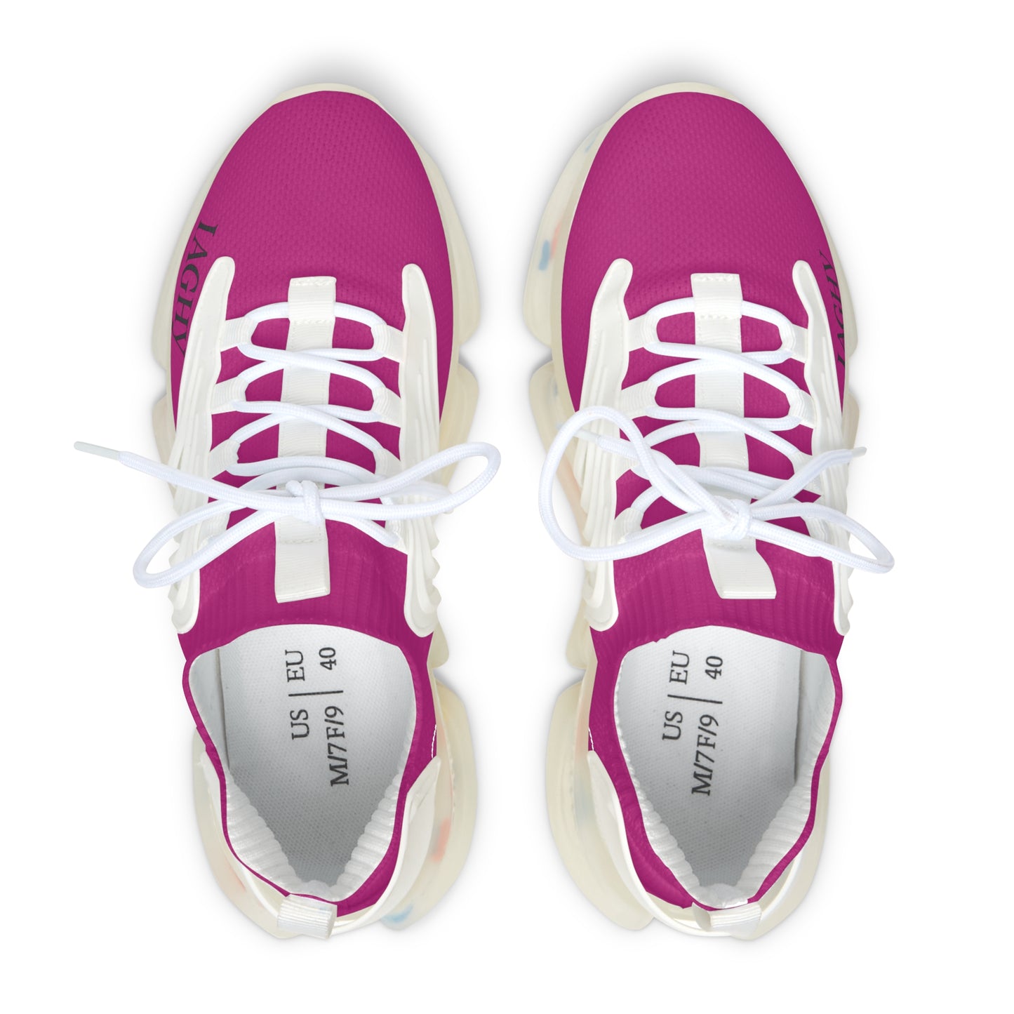 Pink Mesh Women's Sneakers — Lightweight Breathable Athletic Shoes