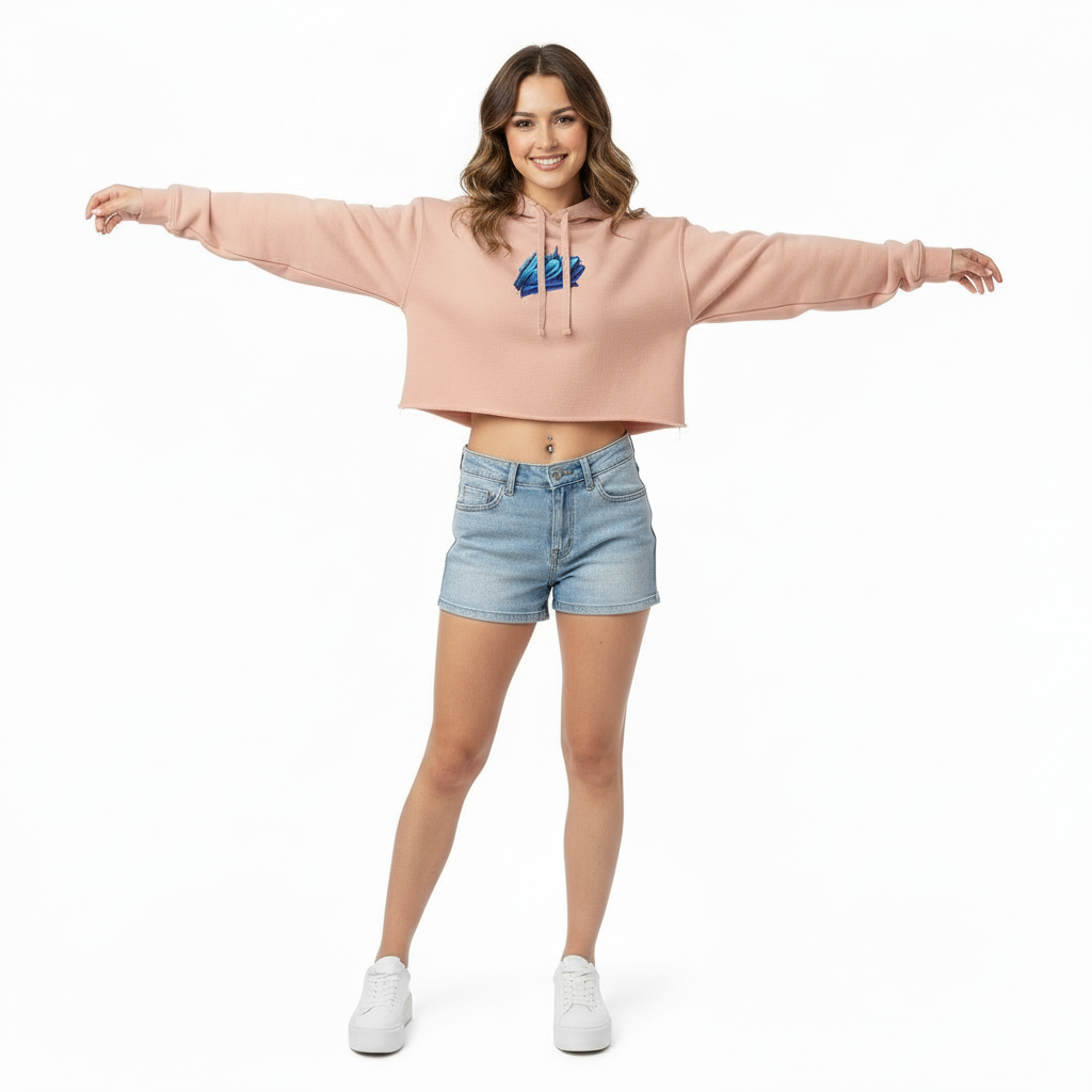 "Her" Cropped Hoodie