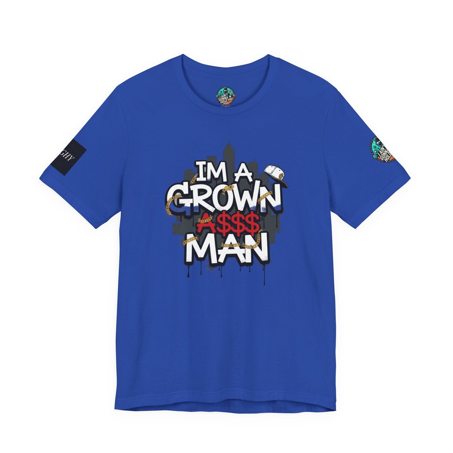 Grown Ass Man 2.0 Graphic Tee — Funny Urban Slang T‑Shirt