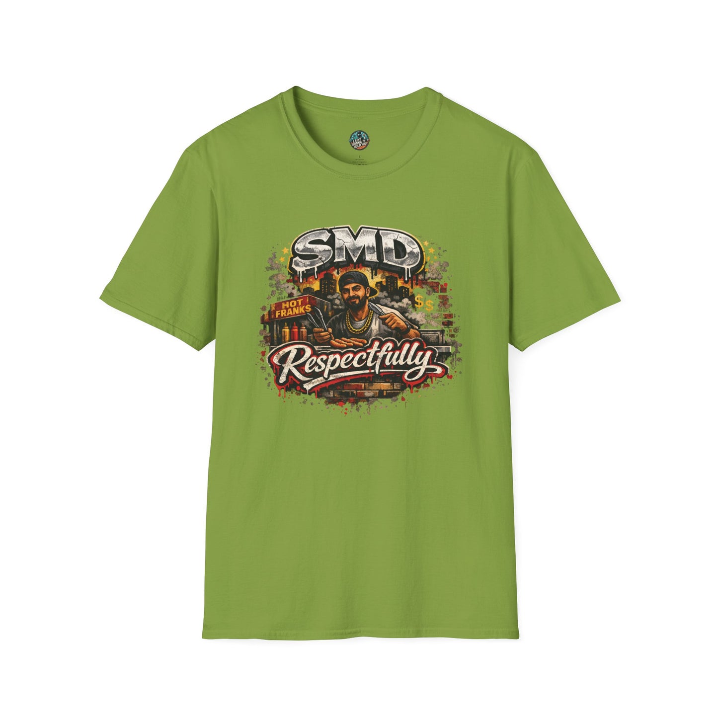 T-Shirt — SMD 'Respectfully' Vintage Hot Franks Streetwear Tee