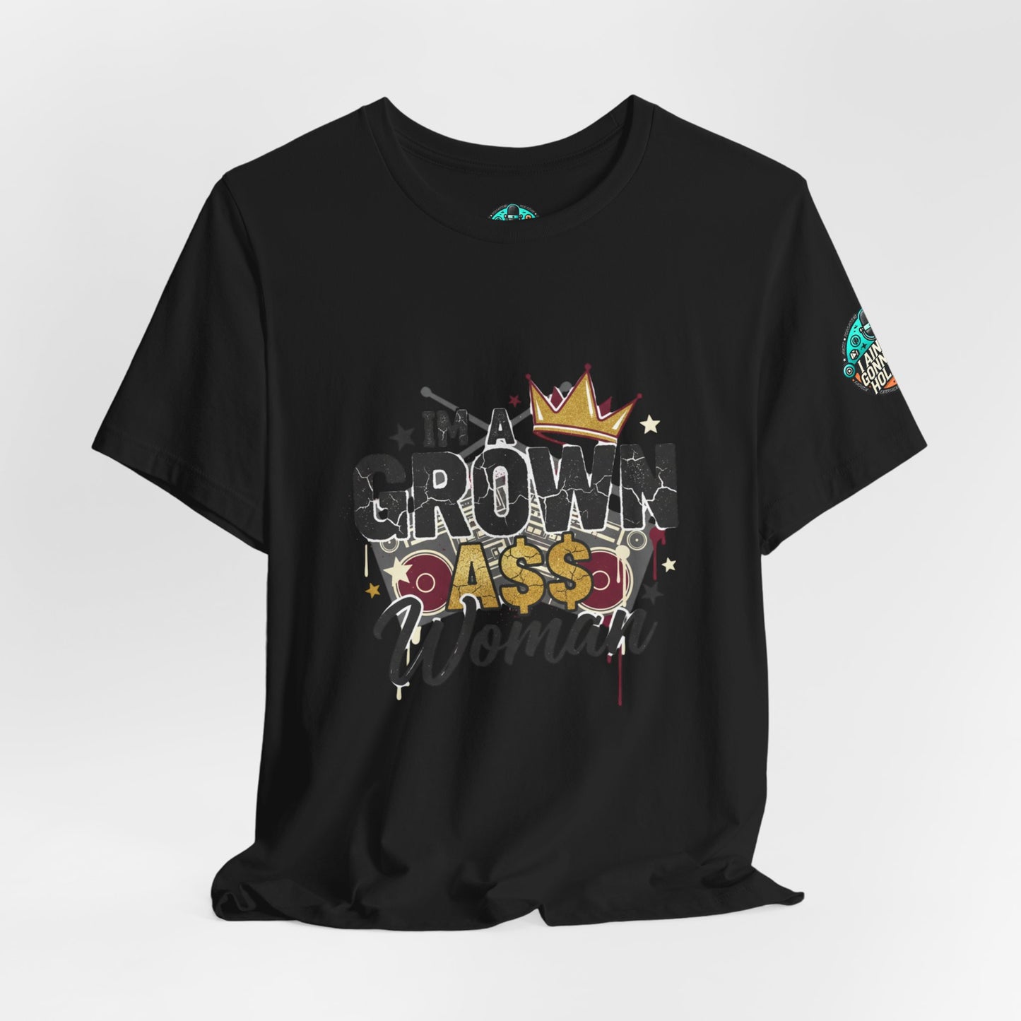 Grown Ass Woman Graphic Tee — Funny Urban Slang T‑Shirt