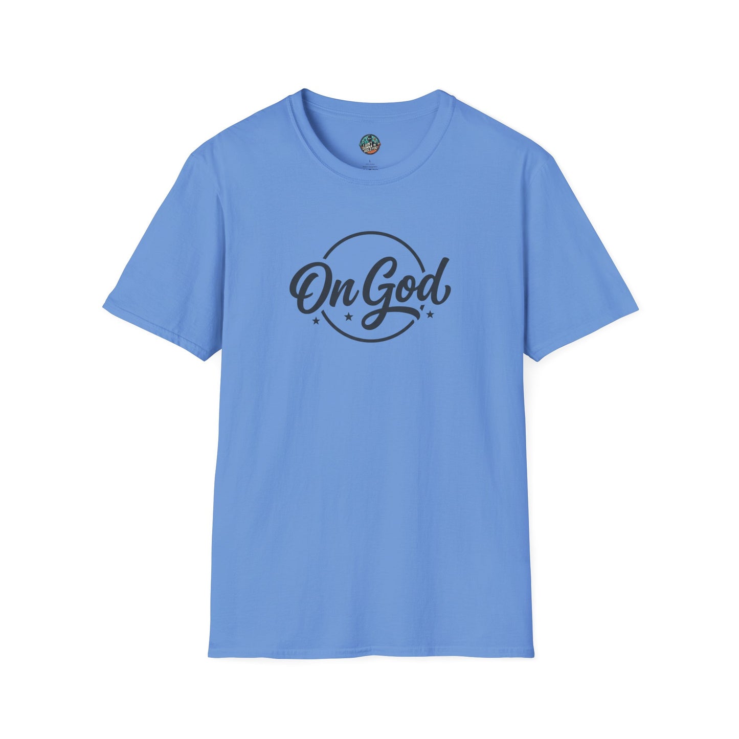 On God T-Shirt — Faith-Inspired Retro Script White Tee