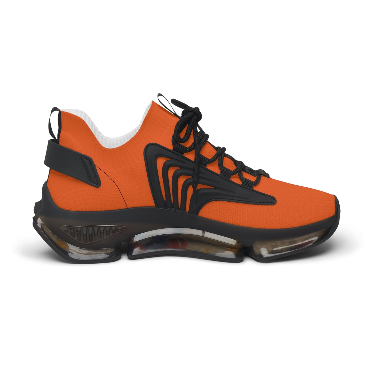 Orange Mesh Women's Sneakers — Lightweight Breathable Athletic Shoes