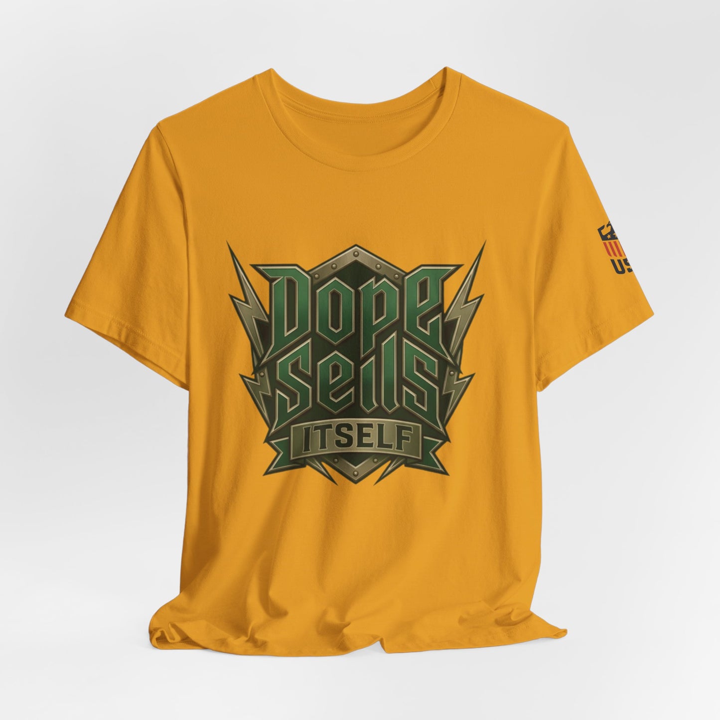 Dope Sells Itself Tee — Retro Camo Graphic T-Shirt