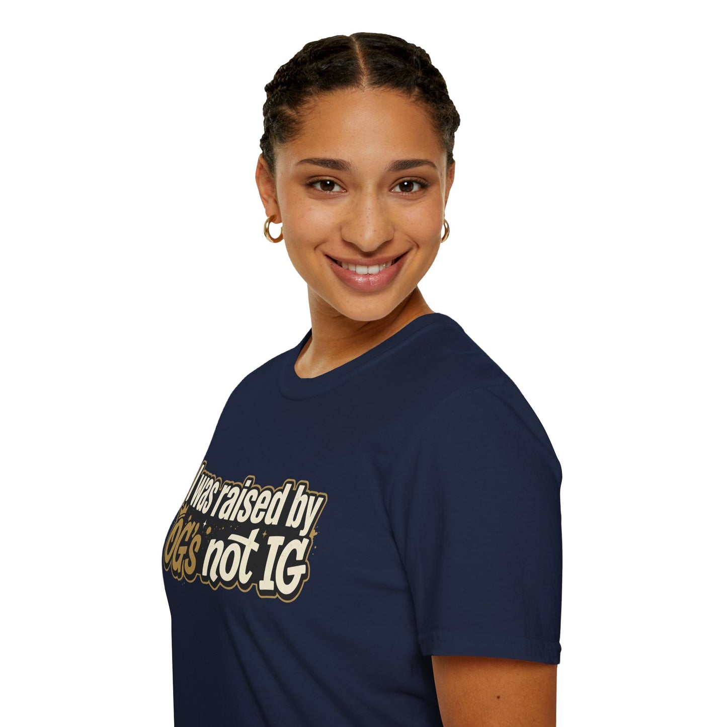 Raised by OGs Not IG T-Shirt — Retro Streetwear Tee