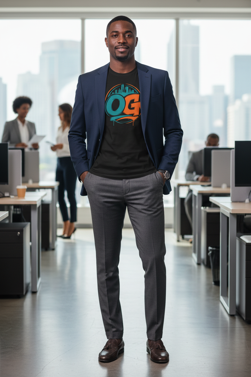 OG Legend Tee — Retro Miami Skyline Graphic T-Shirt