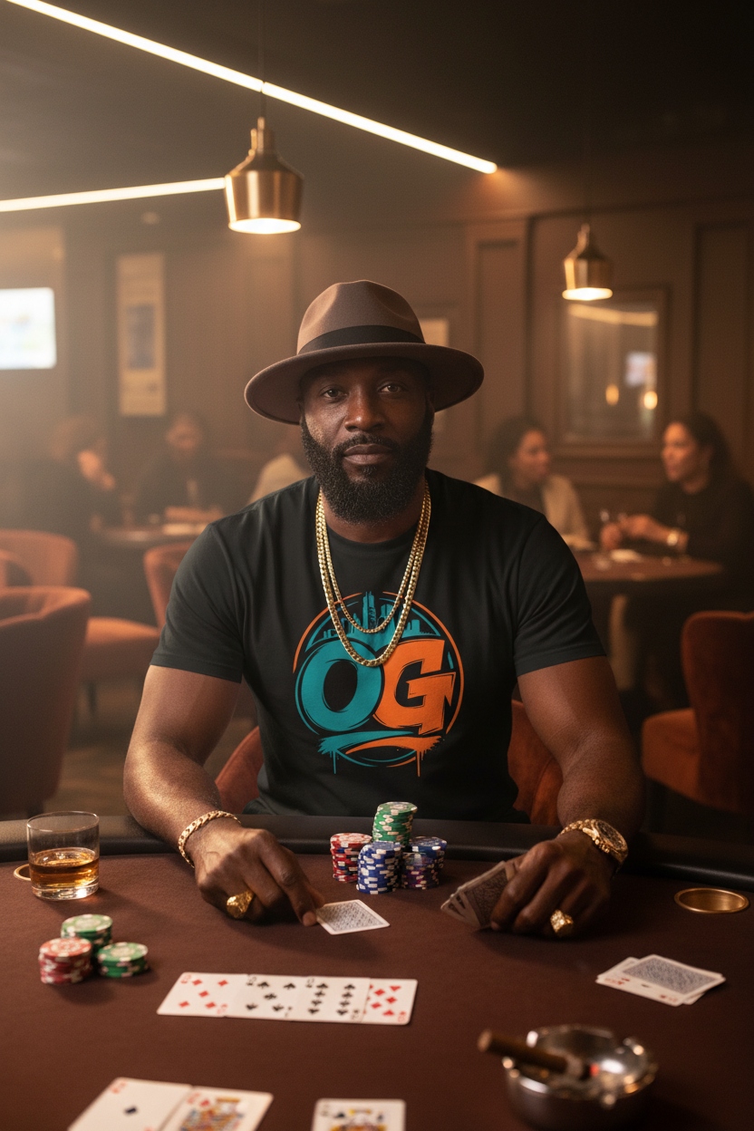 OG Legend Tee — Retro Miami Skyline Graphic T-Shirt