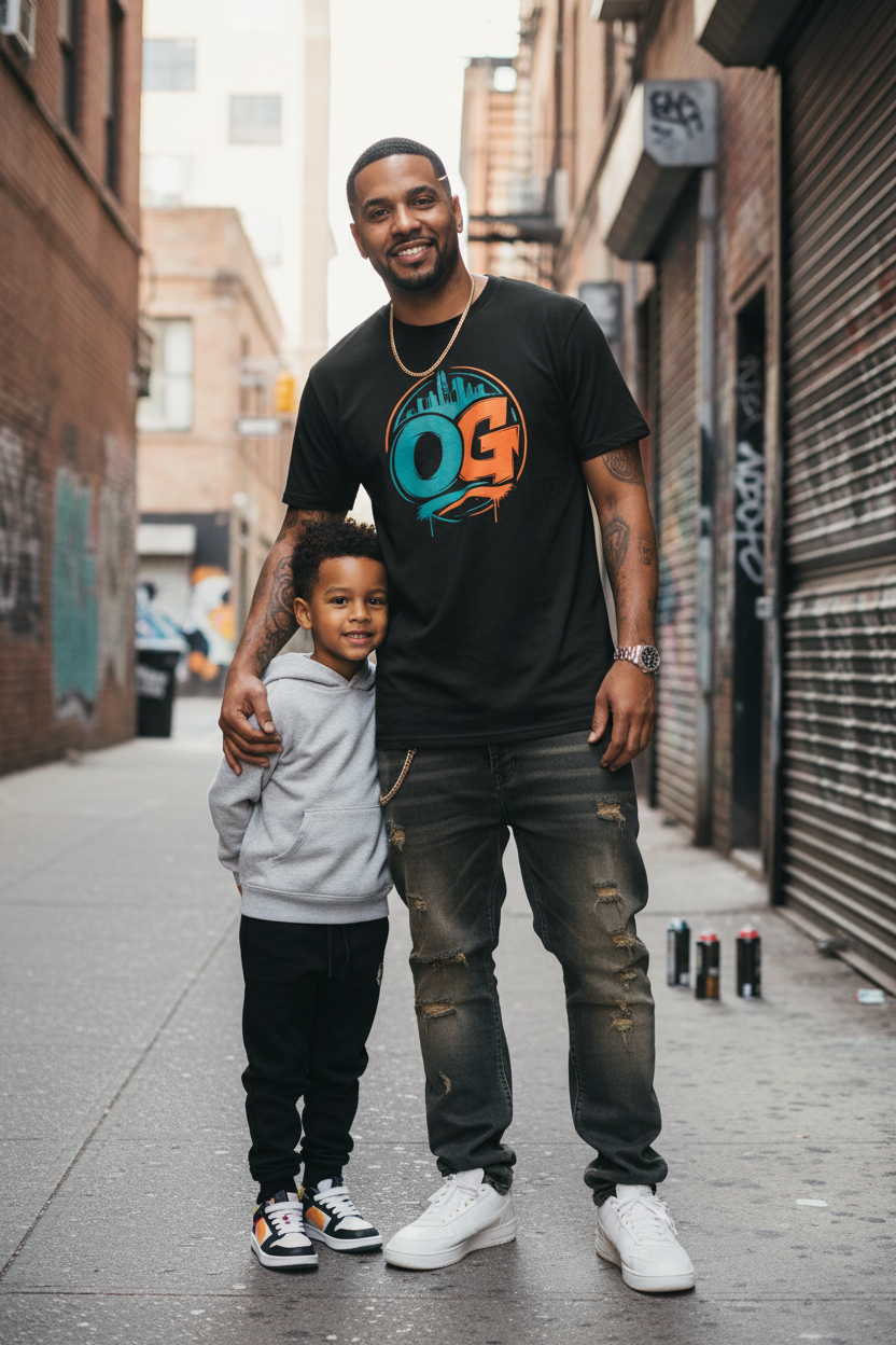 OG Legend Tee — Retro Miami Skyline Graphic T-Shirt