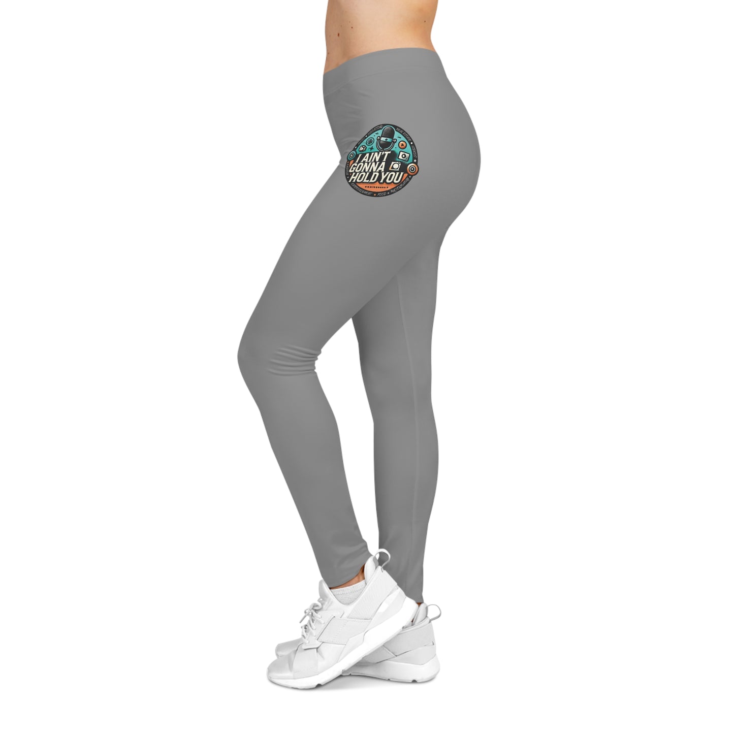 Motivational Graphic Leggings — "Iron Hustle" Fitness Yoga Pants