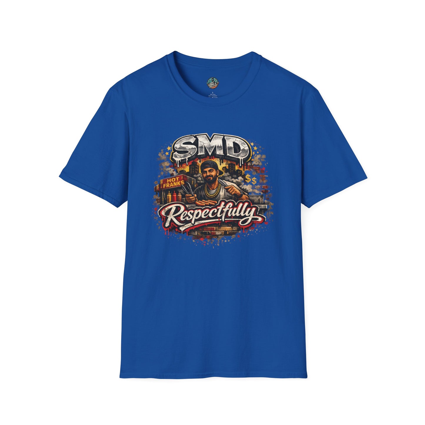 T-Shirt — SMD 'Respectfully' Vintage Hot Franks Streetwear Tee