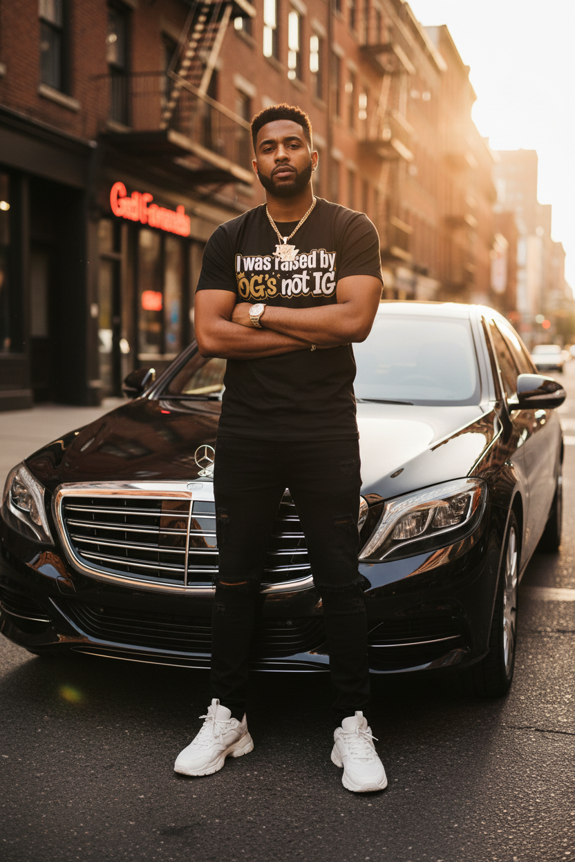 Raised by OGs Not IG T-Shirt — Retro Streetwear Tee