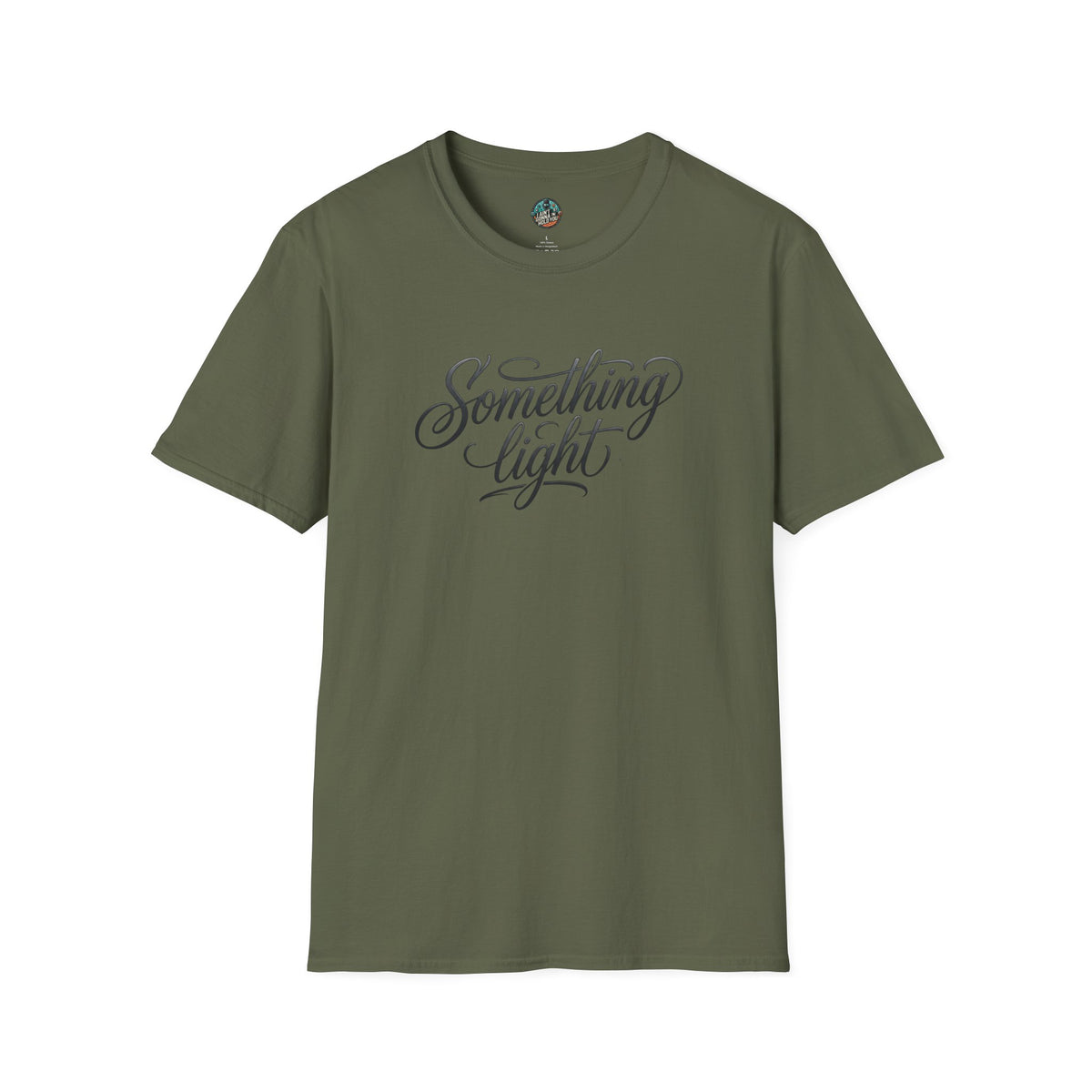 Something Light T-Shirt — Script Typography Casual Tee