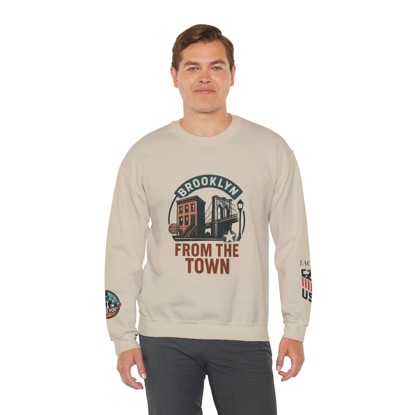 Brooklyn From The Town Crewneck Sweatshirt — NYC Borough Pride Pullover