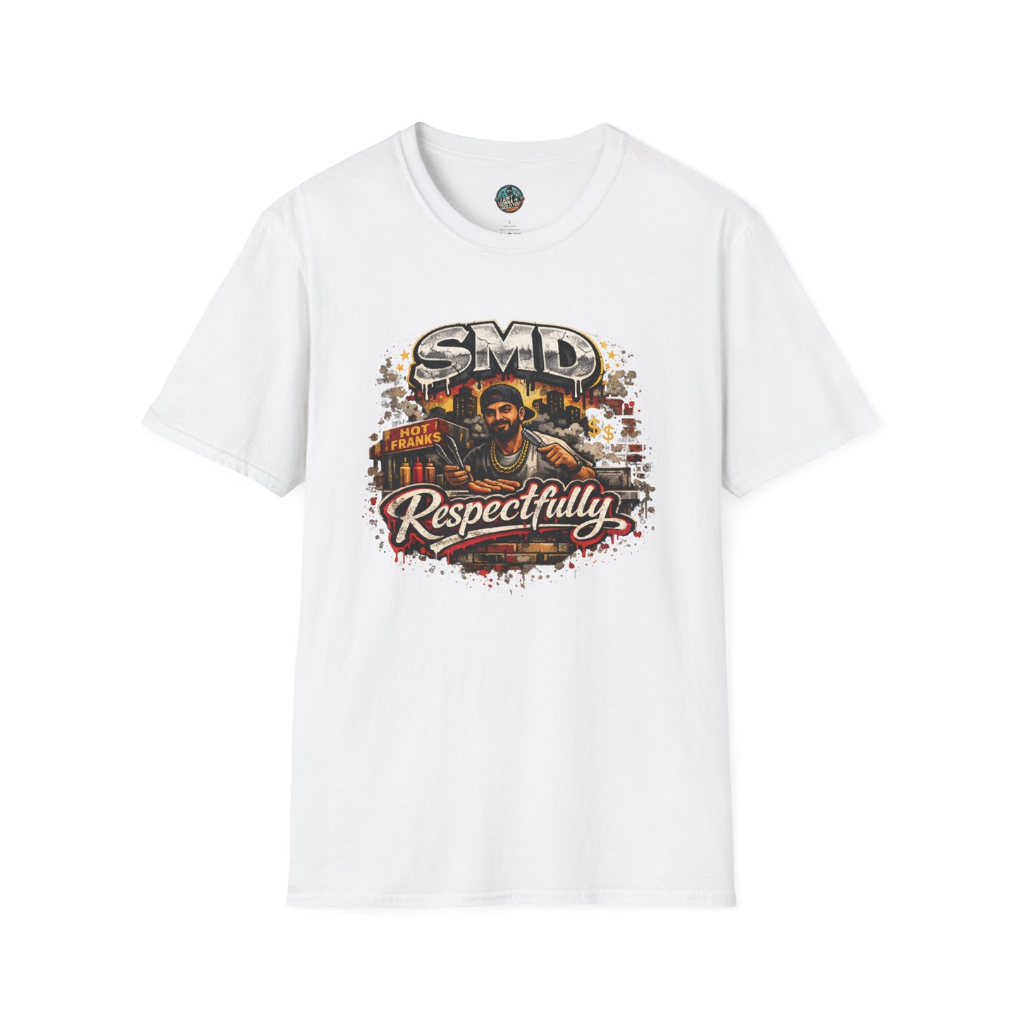 T-Shirt — SMD 'Respectfully' Vintage Hot Franks Streetwear Tee
