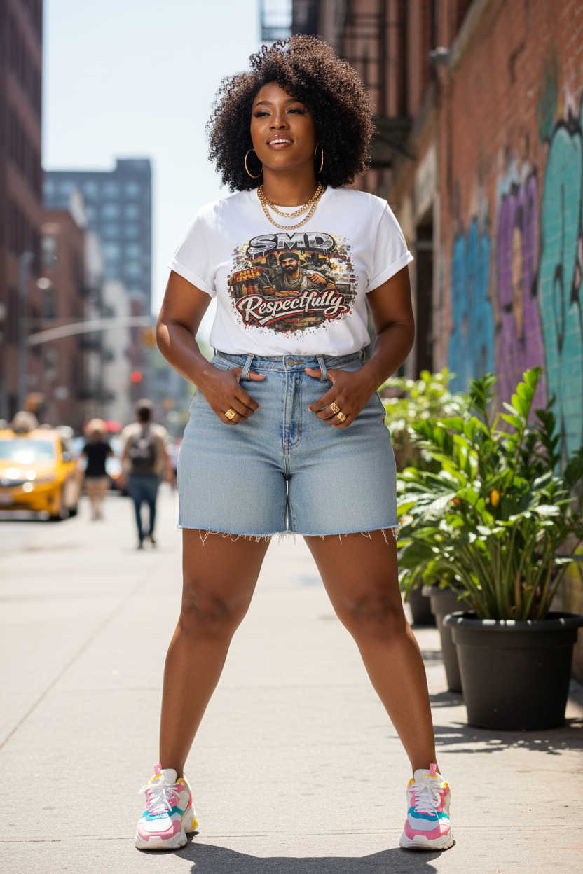 T-Shirt — SMD 'Respectfully' Vintage Hot Franks Streetwear Tee