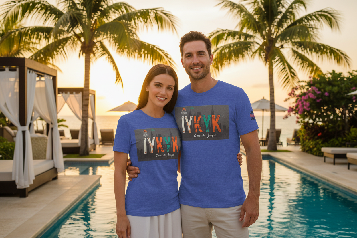 Concrete Jungle T-Shirt — IYKYK with IAGHY logo