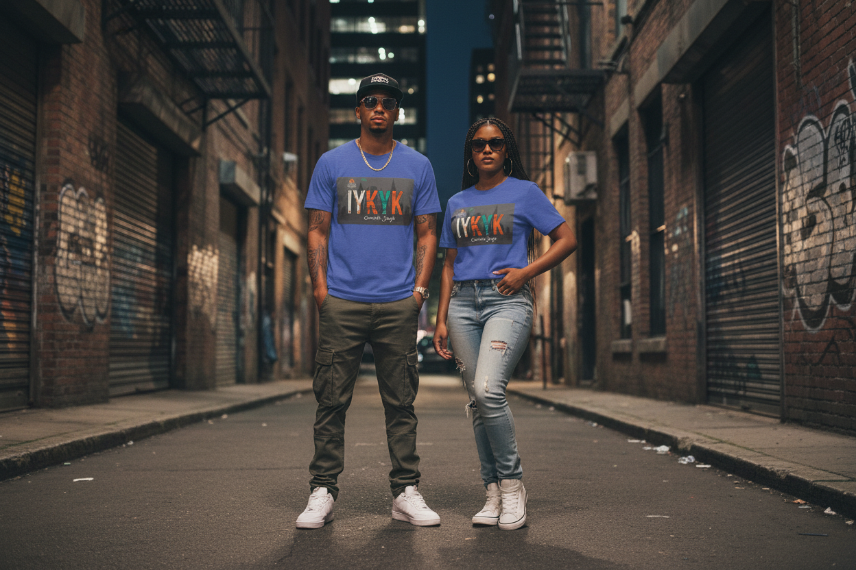 Concrete Jungle T-Shirt — IYKYK with IAGHY logo