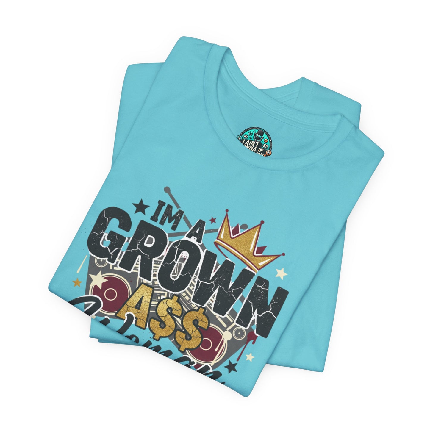 Grown Ass Woman Graphic Tee — Funny Urban Slang T‑Shirt