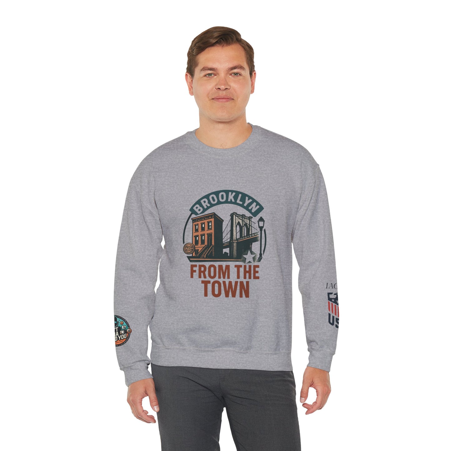 Brooklyn From The Town Crewneck Sweatshirt — NYC Borough Pride Pullover