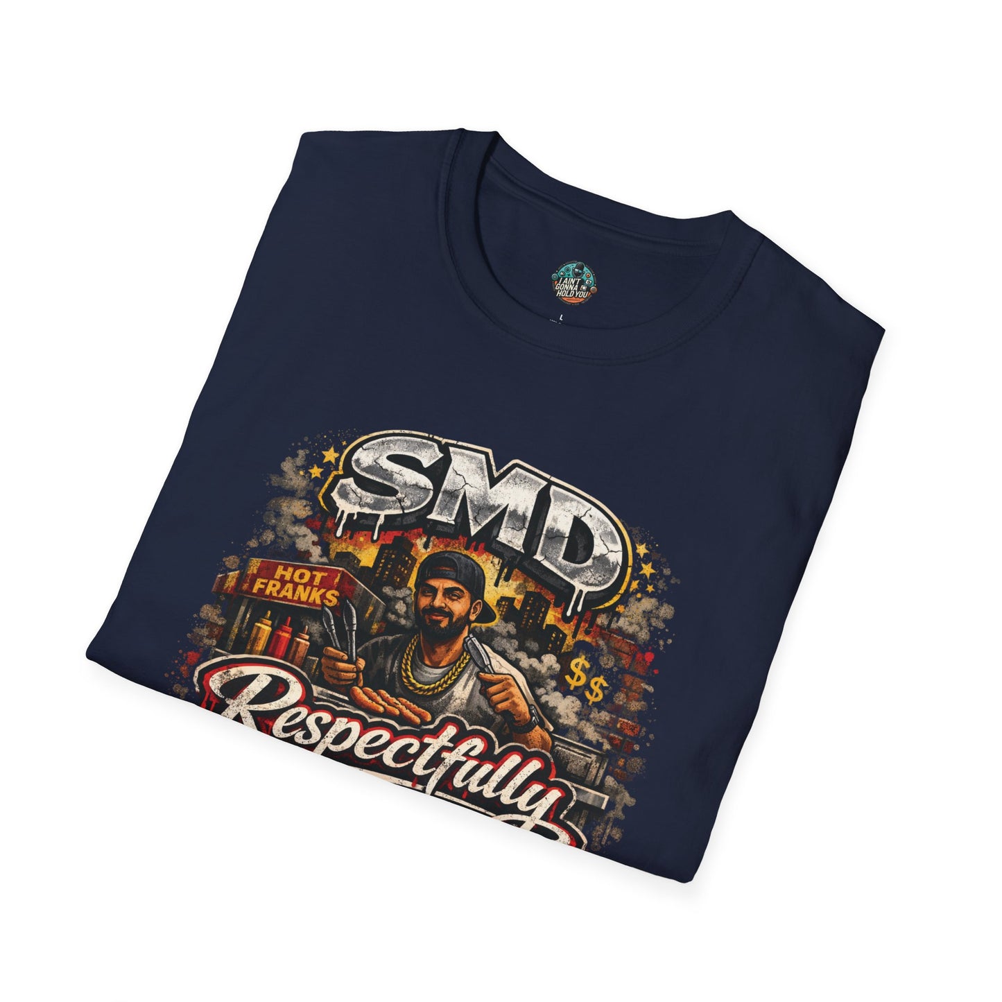 T-Shirt — SMD 'Respectfully' Vintage Hot Franks Streetwear Tee