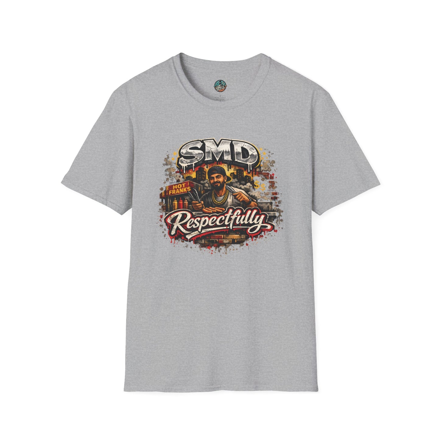 T-Shirt — SMD 'Respectfully' Vintage Hot Franks Streetwear Tee