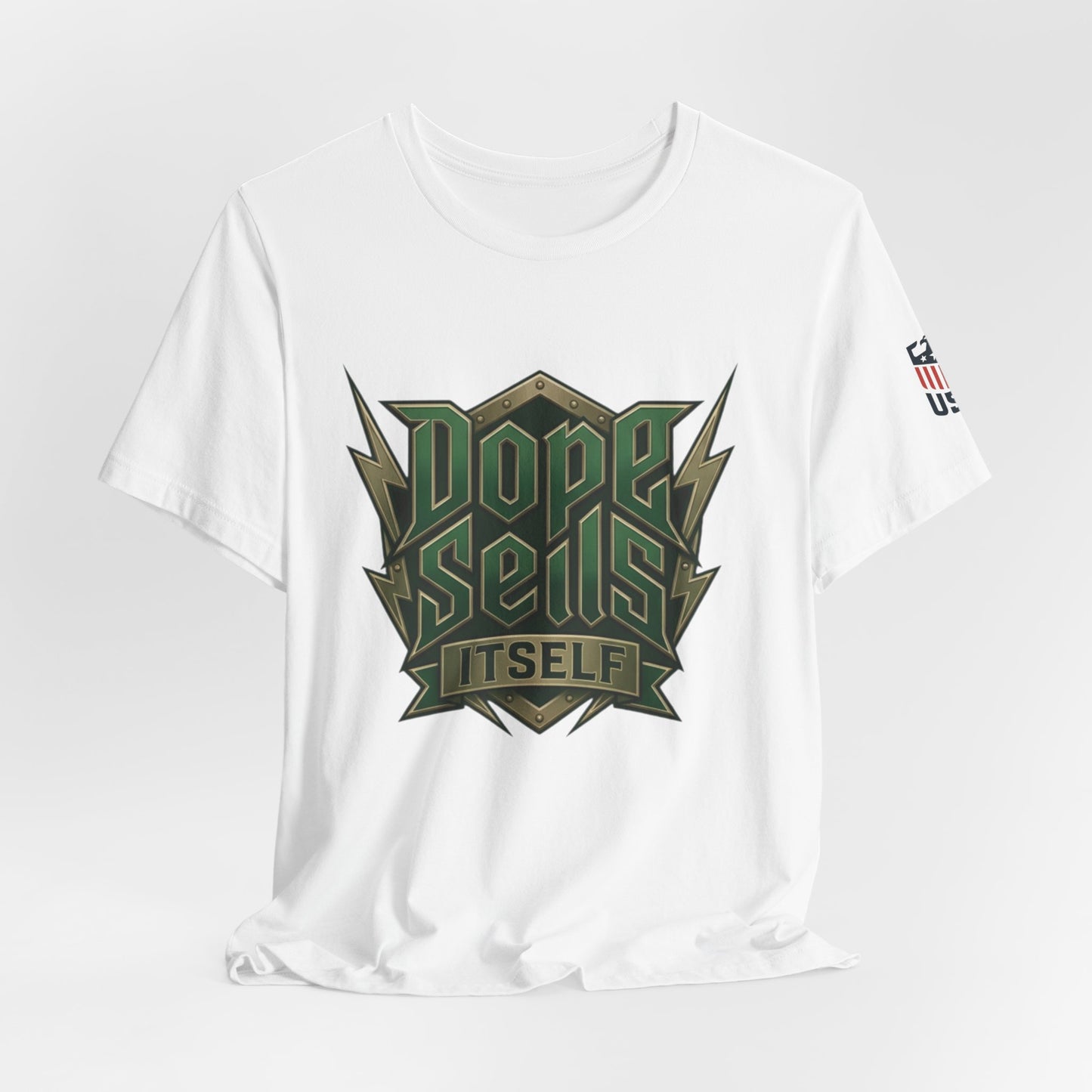 Dope Sells Itself Tee — Retro Camo Graphic T-Shirt
