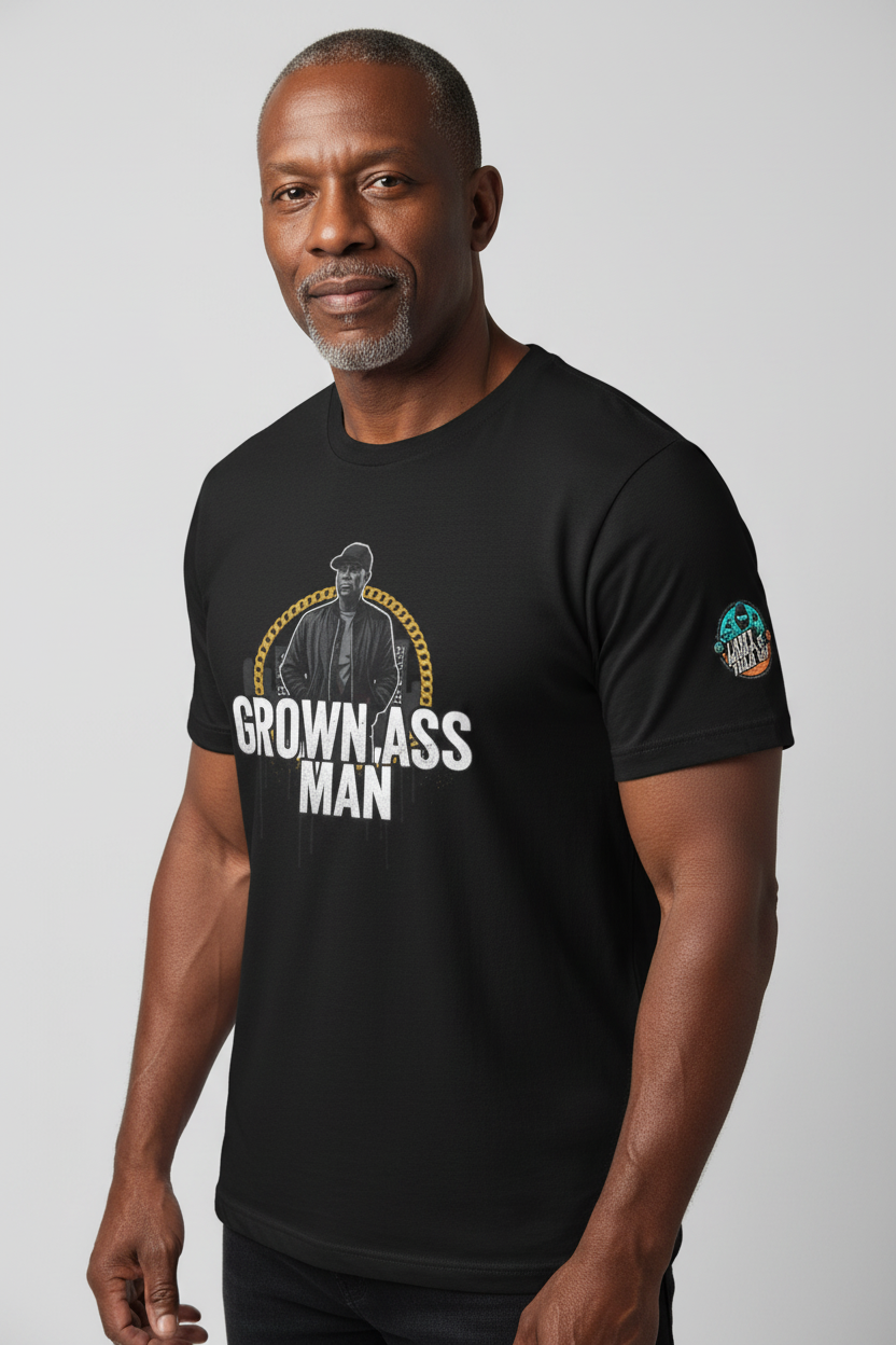 Grown Ass Man Graphic Tee — Funny Urban Slang T‑Shirt